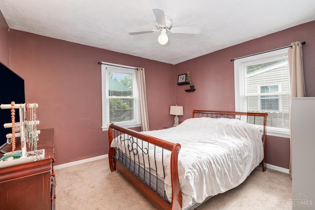 6579 Sherman Ave, Anderson Twp, OH 45230 - bedroom with carpet and ceiling fan