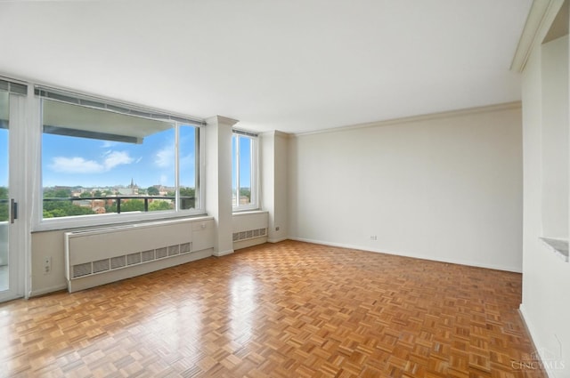 2401 Ingleside Ave Unit 8D, Cincinnati, OH 45206 - empty room featuring radiator and ornamental molding