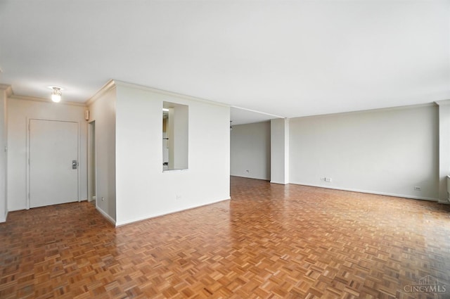 2401 Ingleside Ave Unit 8D, Cincinnati, OH 45206 - unfurnished room with baseboards and ornamental molding