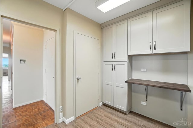 2401 Ingleside Ave Unit 8D, Cincinnati, OH 45206 - kitchen with butcher block countertops and parquet flooring
