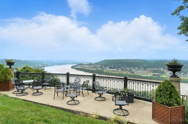 2401 Ingleside Ave Unit 8D, Cincinnati, OH 45206 - view of patio / terrace featuring a water view