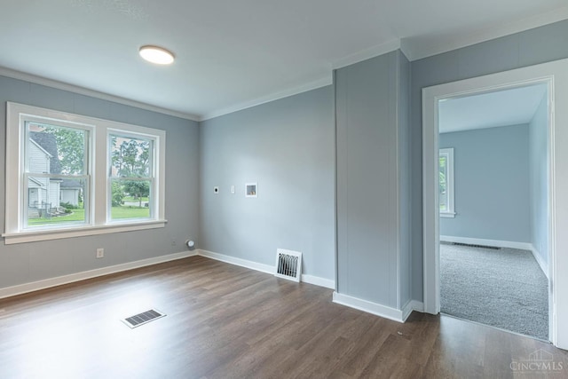 2456 Wilbraham Rd, Middletown, OH 45042 - empty room with dark wood finished floors and baseboards