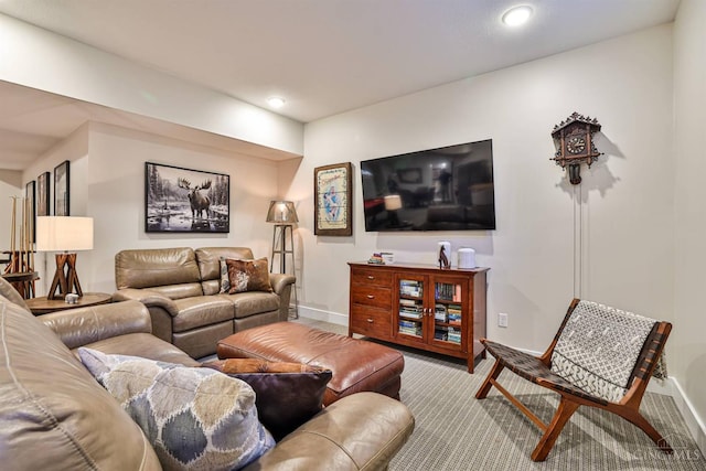 1439 Legacy Ct, Troy, OH 45373 - living area with carpet and recessed lighting
