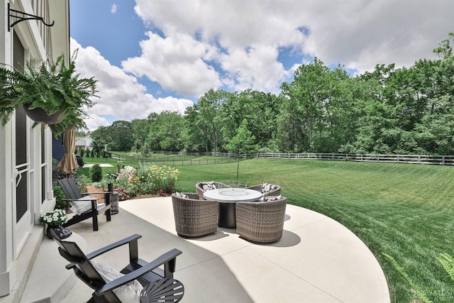 1439 Legacy Ct, Troy, OH 45373 - fenced backyard with a patio