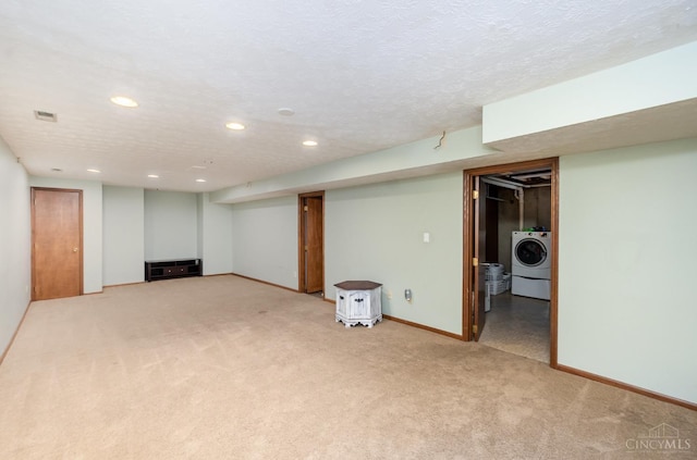 501 Tara Oaks Dr, Middletown, OH 45042 - finished basement with washer / dryer, light carpet, and recessed lighting