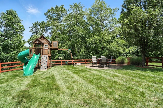 4870 Highland Oaks Dr, Green Twp, OH 45248 - view of yard with a playground