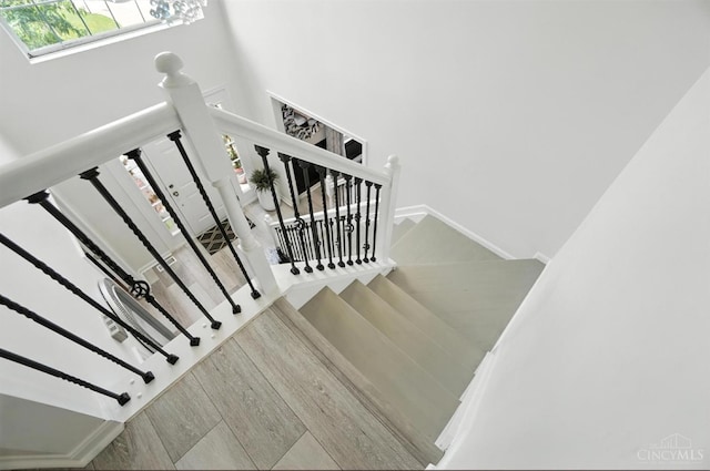 4870 Highland Oaks Dr, Green Twp, OH 45248 - staircase with a towering ceiling