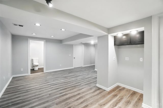 2000 Neeb Rd, Green Twp, OH 45233 - finished basement with light wood-style floors and recessed lighting