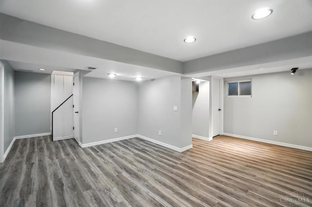 2000 Neeb Rd, Green Twp, OH 45233 - finished below grade area featuring wood finished floors and recessed lighting