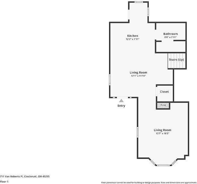 711 Van Roberts Pl, Wyoming, OH 45215 - view of floor plan / room layout