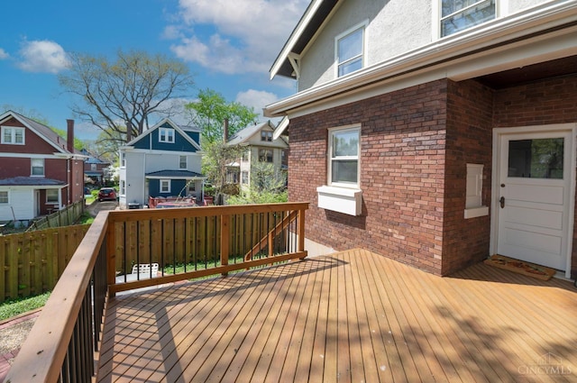 2851 Pine Grove Ave, Cincinnati, OH 45208 - wooden deck featuring a residential view