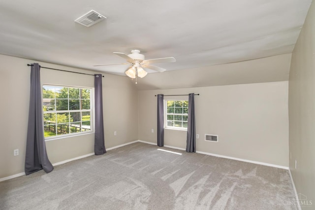 4 Brooklyn Ln, Miami Twp, OH 45150 - spare room featuring ceiling fan, lofted ceiling, and carpet