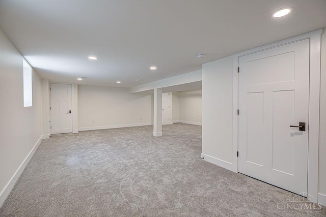 3104 Celeron Ave, Cincinnati, OH 45209 - finished below grade area with carpet and recessed lighting