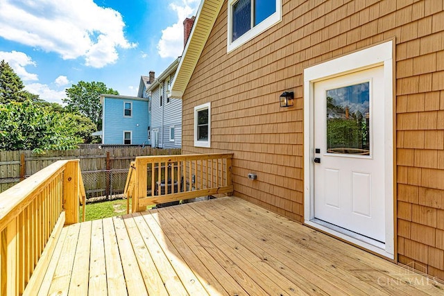 3104 Celeron Ave, Cincinnati, OH 45209 - view of wooden deck