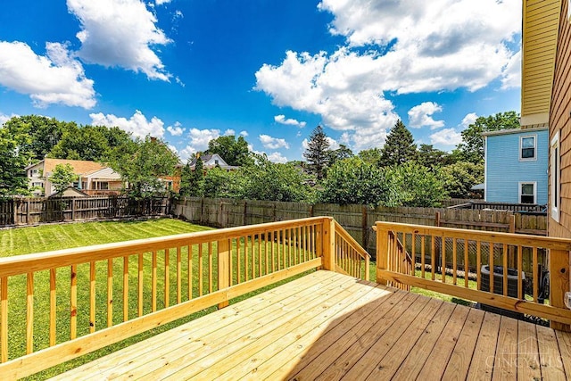 3104 Celeron Ave, Cincinnati, OH 45209 - wooden deck featuring a fenced backyard