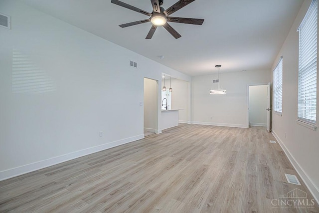 3104 Celeron Ave, Cincinnati, OH 45209 - unfurnished room with ceiling fan and light wood finished floors