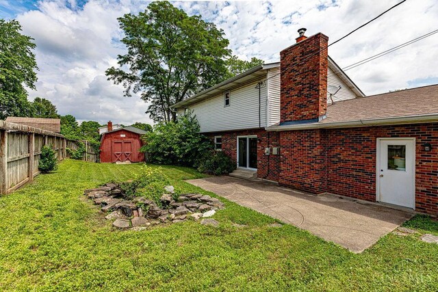 2974 Acer Ct, Ross Twp, OH 45013 - fenced backyard with a shed and a patio area