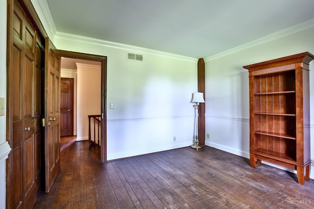 254 Compton Rd, Wyoming, OH 45215 - empty room featuring dark wood finished floors and crown molding