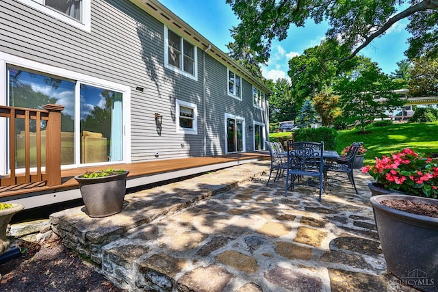 254 Compton Rd, Wyoming, OH 45215 - view of patio with outdoor dining area and a deck