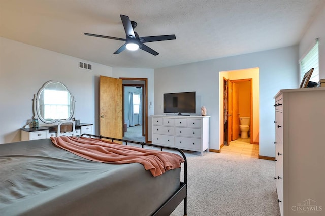 2487 Haddock Dr, Lawrenceburg, IN 47025 - bedroom with carpet, ceiling fan, and ensuite bathroom