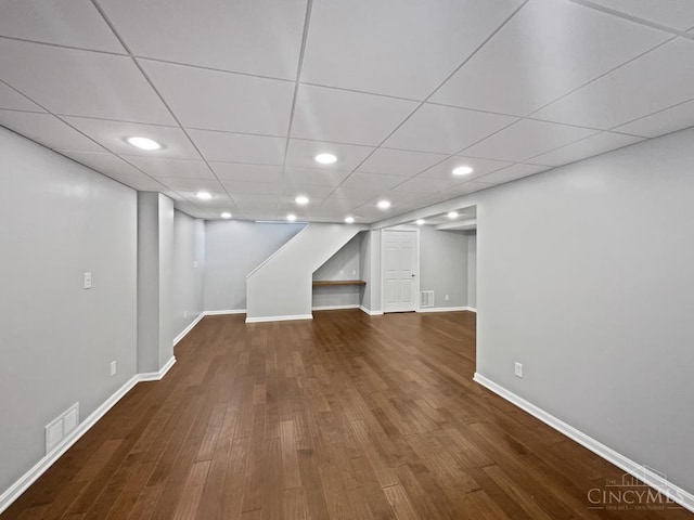 6336 Lansing Ct, Liberty Twp, OH 45011 - finished below grade area with wood finished floors and recessed lighting