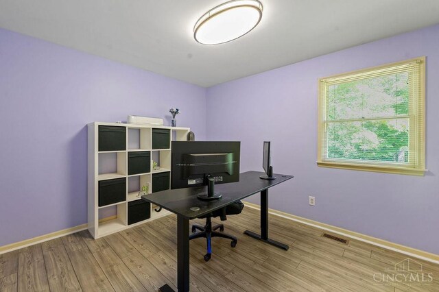 7029 Stonington Rd, Anderson Twp, OH 45230 - office featuring light wood finished floors and baseboards