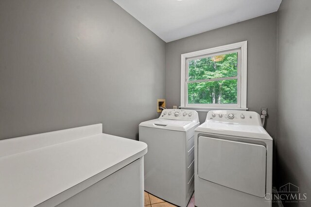 7029 Stonington Rd, Anderson Twp, OH 45230 - washroom with washer and dryer and light tile patterned floors