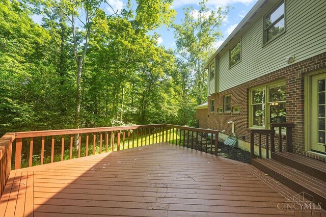 7029 Stonington Rd, Anderson Twp, OH 45230 - view of wooden terrace