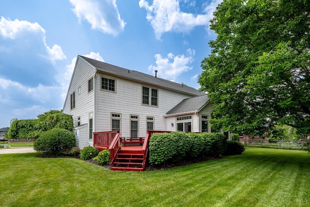 3773 Top Flite Ln, Mason, OH 45040 - rear view of property featuring a deck
