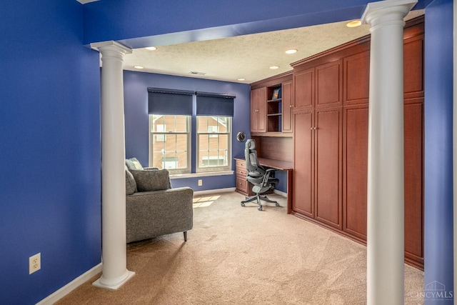 3773 Top Flite Ln, Mason, OH 45040 - office space featuring ornate columns, light carpet, and recessed lighting