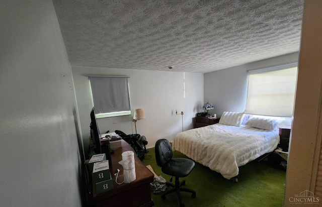 2920 Spruceway Dr, Colerain Twp, OH 45251 - carpeted bedroom featuring a textured ceiling