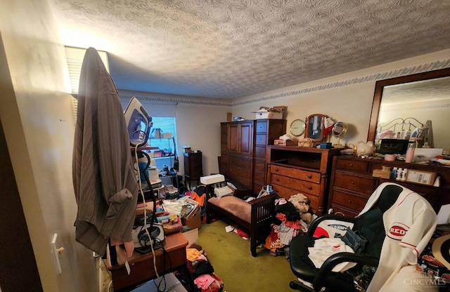 2920 Spruceway Dr, Colerain Twp, OH 45251 - bedroom featuring a textured ceiling and carpet flooring