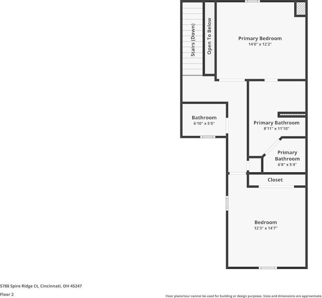 5788 Spire Ridge Ct Unit 13B, Green Twp, OH 45247 - view of floor plan / room layout