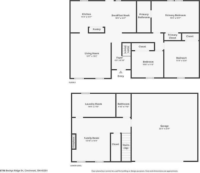 8798 Beckys Ridge Dr, Colerain Twp, OH 45251 - view of property floor plan