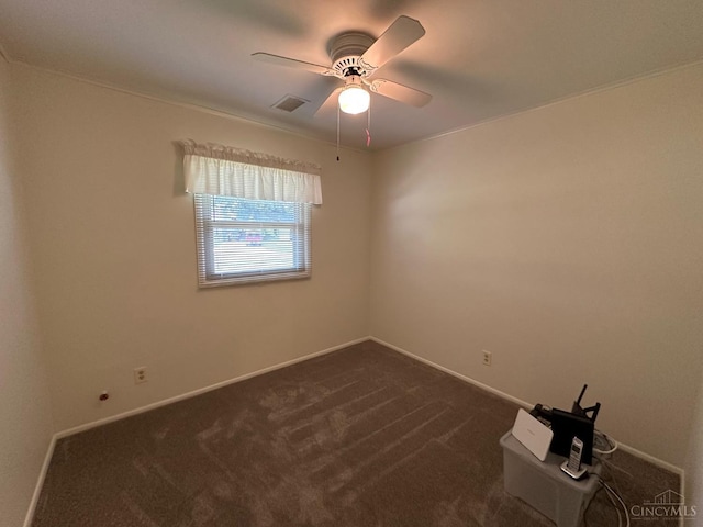4068 Glenbar Ct, Sycamore Twp, OH 45236 - empty room with dark carpet and ceiling fan