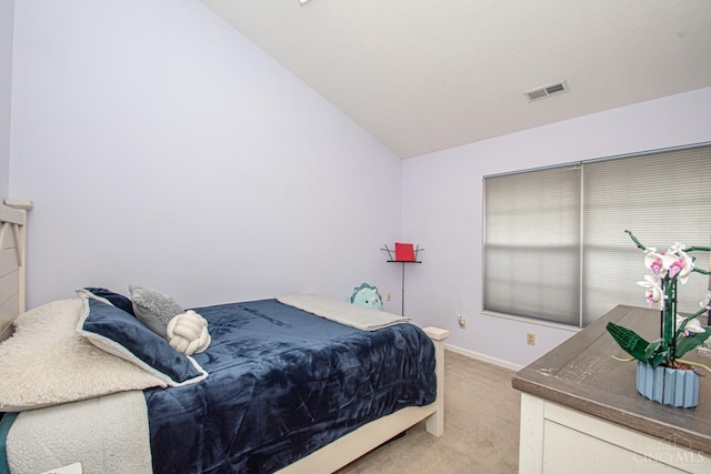 1887 Bantas Creek Rd, Washington Twp, OH 45320 - bedroom featuring light colored carpet and vaulted ceiling