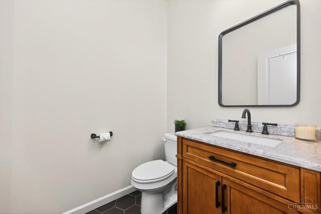 9985 Scotch Pine Dr, Clearcreek Twp, OH 45066 - half bath featuring tile patterned flooring and vanity