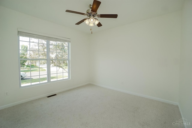688 Humock Ct, Hamilton Twp, OH 45039 - carpeted spare room featuring baseboards and ceiling fan