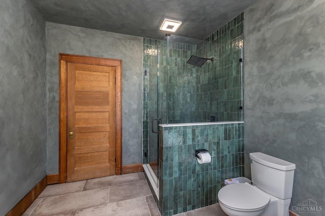 521 S Main St, Franklin, OH 45005 - bathroom featuring toilet and a stall shower