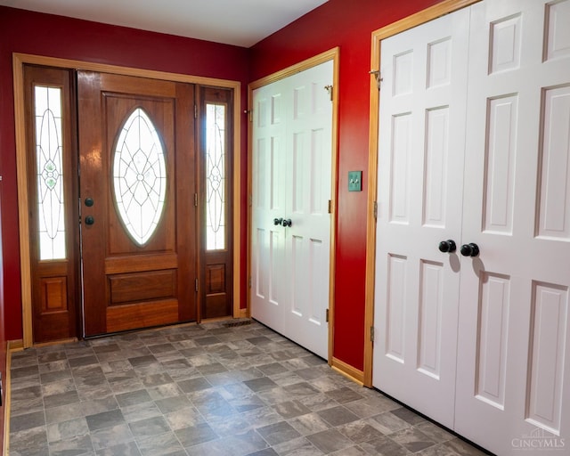 945 Lazenby Rd, Washington Twp, OH 45148 - foyer with baseboards and stone finish flooring