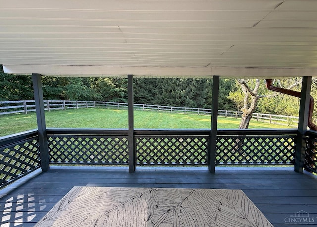 945 Lazenby Rd, Washington Twp, OH 45148 - wooden terrace with a fenced backyard