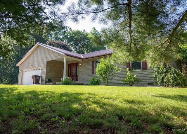 945 Lazenby Rd, Washington Twp, OH 45148 - single story home featuring an attached garage, a metal roof, and a front lawn