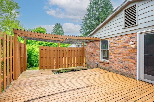 8385 Bridle Rd, Anderson Twp, OH 45244 - deck with a pergola