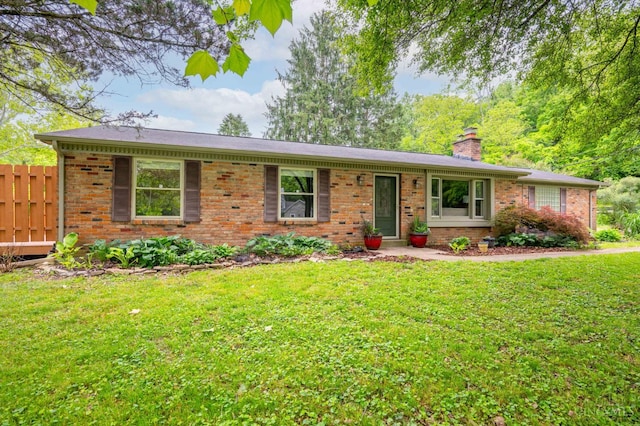 8385 Bridle Rd, Anderson Twp, OH 45244 - single story home with a chimney and brick siding
