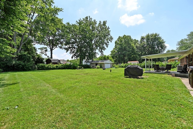 3638 El Rego Dr, Pierce Twp, OH 45102 - view of green lawn with a patio