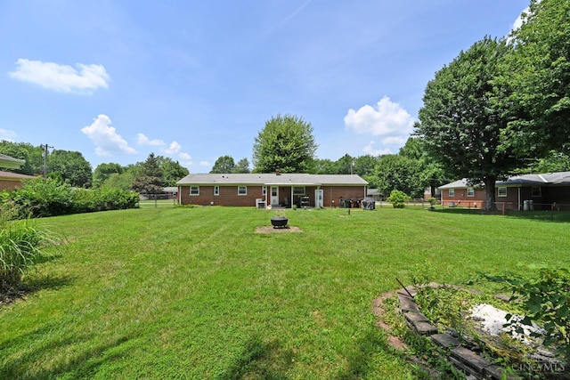 3638 El Rego Dr, Pierce Twp, OH 45102 - view of yard with a fire pit