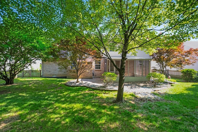 125 Sackett Dr, Monroe, OH 45050 - view of yard featuring a sunroom