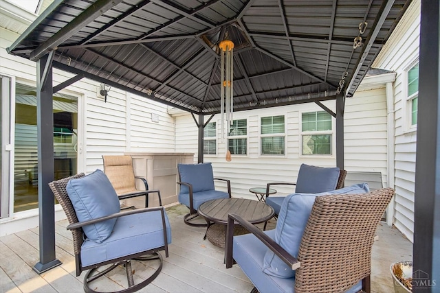 1001 Shawhan Rd, Union Twp, OH 45152 - wooden terrace featuring a gazebo