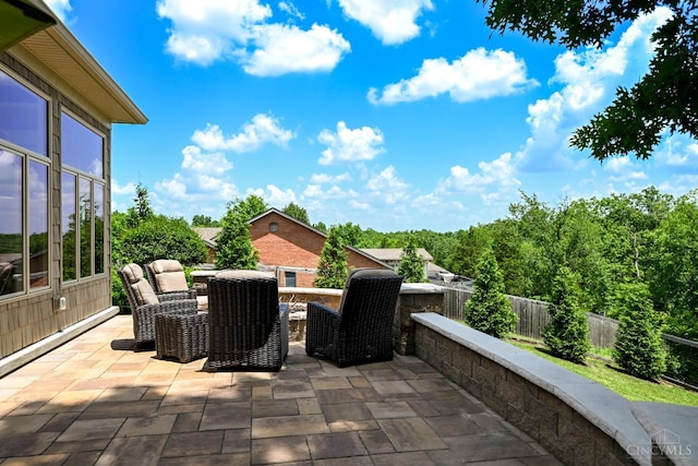 18092 Horizon Way, Lawrenceburg, IN 47025 - fenced backyard featuring a patio area