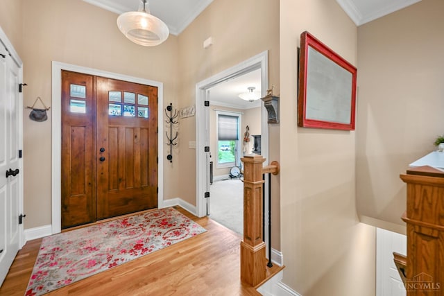 18092 Horizon Way, Lawrenceburg, IN 47025 - foyer with ornamental molding and wood finished floors